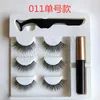 Whole 3pair Natural Magnetic Eyelashes 3D Magnet Lashes Magnetic Liquid Eyeliner Magnetic False Eyelashes and Tweezer Set No 6384036