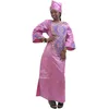 Roupas étnicas MD 2022 África do Sul Vestido Para Mulheres Bazin Riche Dashiki Vestidos Roupas Africanas Bordado Estampa Padrão Headwrap1