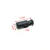 200 pz/pacco Barilotto di Plastica Serrature per Cavo a Molla Tappi Toggle Clip Nero 21mm * 8mm