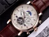Модные швейцарские часы 42 мм PH33, кожаные часы с турбийоном, автоматические мужские наручные часы, механические стальные часы, Relogio Masculino Clock254c
