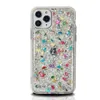 Modeontwerper kleurrijke foliedeeltjes. Transparante TPU PC Cover Case voor iPhone 11 12 Pro X XS MAX XR 6 7 8 Plus Case