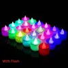 24 pcs/set LED candlelight wedding party birthday Christmas Halloween party decorative lights round heart-shaped flash T500111