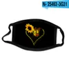 24style Sonnenblumen-Maske, 3D-Digitaldruck, Gesichtsmasken, elastisches Stofftuch, Mundmaske, wiederverwendbar, Anti-Haze, staubdichte Abdeckung, Mascarilla GGA3688-10