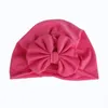 Детские Сплошные узелковые Шляпы, Большие Bowknot крышки для девочек Детские шапки, много цветов предлагают вам, индийская шляпа