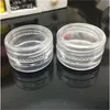 Cosmetic Compact Lip Gloss Round Shoulder Cream Boxes Subpackage Plastic Bottling Case Transparent Jar Pot Bottle Containers 0 11wq F2