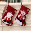 Grands bas de Noël Bonhomme de neige Père Noël Sacs cadeaux de bonbons Porte-chaussettes de Noël Ornements suspendus Décor de Noël Expédition maritime LSK1102