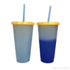 24oz Color Changing Cup Cold Water Change Color Magic Mug Drinking Tumbler With Lids and Straws 08