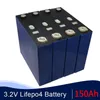 4PCS LiFePO4 150Ah充電式リチウム鉄鉄酸素電池3.2V 150Ah MAX 3C用太陽エネルギー蓄電池パックEU米国税