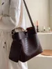 Designer- Vintage Fashion Crossbody Bucket Bag Leather Womens Designer Handtas Krokodil patroon Schouder Messenger Bag