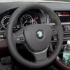 Coperchio del volante in pelle artificiale nero per BMW F10 F11 (Touring) F07 (GT) F12 F13 F06 F01 F02 Accessori per auto