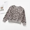 Bebek Çocuk Sweaters Kızlar Leopar Desen Örme Külot Çocuklar Pamuk Örgü Sweater Sonbahar Çocuk Giysileri A40852974877