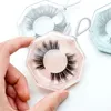 Faux Cils Portable en plastique d'emballage Boîte acrylique polygonal Trousseau Vider Lash Paquet de cas avec plateau de conteneur Boîte J0804