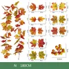 Kunstmatige esdoorn blad wijnstok 180 cm esdoorn blad rotan herfst geel blad opknoping decoratie halloween thanksgiving nep bladeren