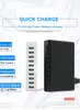 Chargeur 50W 10-USB Station de charge USB 10 Ports avec prise US AU EU UK pour téléphone intelligent PC Kindle chargeur Multi USB