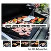 BBQ GRILL MAT Hållbar nonstick grillmatta 4033 cm matlagningsark Mikrovågsugn utomhus BBQ Matlagningsverktyg9581899