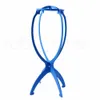 Perucas coloridas Stand Portátil Flexível Peruca Dobrável Suporte Apoio Espositore Acessórios de Cabelo Plástico Hat Display Tool Stand