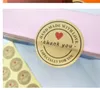 Love Heart Thank You Stickers Originality Self Adhesive Sticker Hand Made Sealed Gifts Label Packaging Multi Function 0 17xy F2