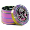 Creative Herb Grinder Spider Skull Frog Pattern Tabacco Ginders 4 Layers 52mm Diameters Zinc Alloy Metal Smoking Accessories