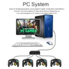 Spelkontroller Joysticks USB Adapter Converter 4 Ports för Wii-U PC Switch Accessory GameCube Controllers1