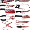 Krwawy nóż Garland Banner PCV Kryzki Knife Ręka Foot Garland Banner Halloween Straszna Scena Wiszące Dekoracje