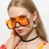 Sunglasses Orange Black Square Women 2021 Trending One Piece Eyewear Rectangle Shades Sun Glasses For Men NX16521698