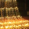 3X2M Waterfall Light String LED Light String Holiday Decoration Merry Christmas Happy New Year Wedding Party Decoration Light EU Plug