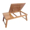 Home Other Furniture Lap Desk Bamboo Folding Tray Table Drawer Breakfast Bed Food Laptop TV Notebook Wood Color