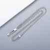 High Quality Silver-plated Necklace New Product Necklace Classic Rectangular Three-dimensional Necklace Jewelry Supply Wholesale