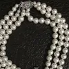 Nya ankomst 3 lager Pearl Orbita halsband Kvinnor Rhinestone Satellit Planet Necklace For Gift Party High Quality4827614