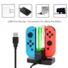 Nintend 4 Controller Charger LED Indicator Charging Dock Station för Nitendo Switch Nintendoswitch NS JoyCon Accessories4813158