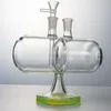 Hot Sale linha reta 14 milímetros coador de vidro Bongs Feminino Joint Caliane Oil Dab Rigs com Cachoeira Infinito e invertível Gravidade