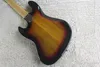 Toppkvalitet 5 String Rosewood Fretboard F Sunset Burst Jazz Bass Guitar I lager