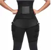 3 en 1 Mujeres Hot Sweat Slim Thigh Trimmer Moldeadores de piernas Push Up Cintura Trainer Pantalones Fat Burn Neoprene Heat Compressing belt Epacket