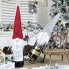 Case NIEUW 2020 Gezichtsloze fles wijnpop Kerstmis Nordic Land God Santa Claus Champagne Wine Bottle Cover Nieuwjaar Decoratie7341491