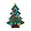 Christmas Decorations 2021 Year Door Wall Hanging Xmas Decoration Kids DIY Felt Tree With Ornaments Children Gifts284T