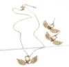 Nuovo regalo di Natale per ragazza Lady Gold Silver Lovely Wild origami Swallow Stud Earring Cute Graceful Soaring Nimble Flying Birds Stud Orecchini