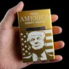 Custom Design Trump Presidential Election Vote Compete Laser Reusable Fashional Magnet Aluminium Alloy Cigarette Box Case DHL Free Shipping