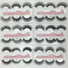 Nyaste 3Pairset Mix Style False Eyelashes Fake 3D Mink Eyelashes Natural Eyelash Extension med ögonfranspinnar Applicator MakeU4681582