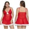 Billiga Christams Kvinnor Badrock Plus Sizeule Nightgown Illusion Short Sexy Bridal Boudoir Robe Holiday Party Sleepwear