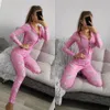 14 colori Donna Pigiami Salopette corta Allenamento Bottoni Skinny Stampa manica lunga Tute Vneck Onesies Donna Taglie forti Pagliaccetti DH5168495