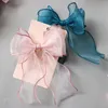 Nuovo stile per bambini importato bellissimo fiocco grande per ragazza, accessori per la testa, fermaglio per capelli rosa