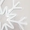 クリスマスパーティーデコレーションクリスマスギフトホワイトスノーフレークサインホリデーライトホームバー公共の場所手作りネオンライト12 Vスーパーブライト