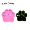 Porte-clés brillants moules en Silicone ours bijoux à bricoler soi-même moule porte-clés chien résine époxy chat et amour moule personnalisé 0129