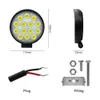 Barra luminosa da lavoro a led Fascio luminoso 27W 42W 48W Faro da lavoro a LED per auto impermeabile per camion trattore 4x4 SUV ATV 12V 24V