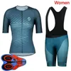 2021 Scott Team Frauen Radfahren Jersey Set Sommer Kurzarm Bike Shirt BIB Shorts Anzug Rennkleidung Fahrrad Outfits Y21031820