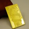 Hot Swiss Bank Zodiac Dragon moeda comemorativa, dragão chinês popular totem moeda comemorativa, quadrado moeda comemorativa banhado a ouro