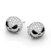 10Pair Nightmare Before Christmas Jack Skull Circle Crystal örhängen Tecknad gotiska festsmycken Stud örhänge Women Girl 200921