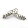 Hip Hop Gold Teeth Grillz Top & Bottom Grills Dental Mouth Punk Teeth Caps Cosplay Party Tooth Rapper Jewelry Gift 274O