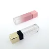 10ML Gradient Pink Lip Gloss Tubes Mini Refillable Square Lip Glaze Empty Bottles Cosmetic Containers WB2594