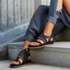Sommer Frauen Flache Sandalen Schnalle Plattform Offene spitze Gladiator Weibliche Sandalen Zip Dicken Boden Mode Rom Damen Schuhe 0925